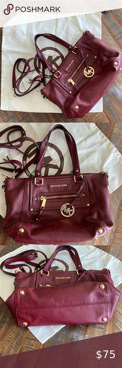 Michael Kors leather bag with duster bag & strap 